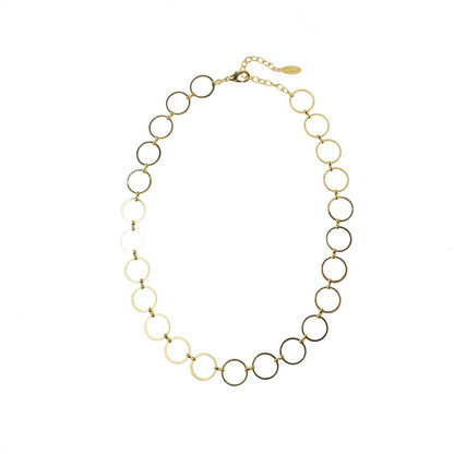 Vintage Designer Oscar de la Renta Linked 24 Inches Long Necklace OSN-115-G