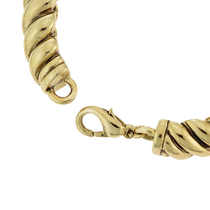 vintage-oscar-de-la-renta-gold-tone-eight-inch-scallop-bar-link-bracelet