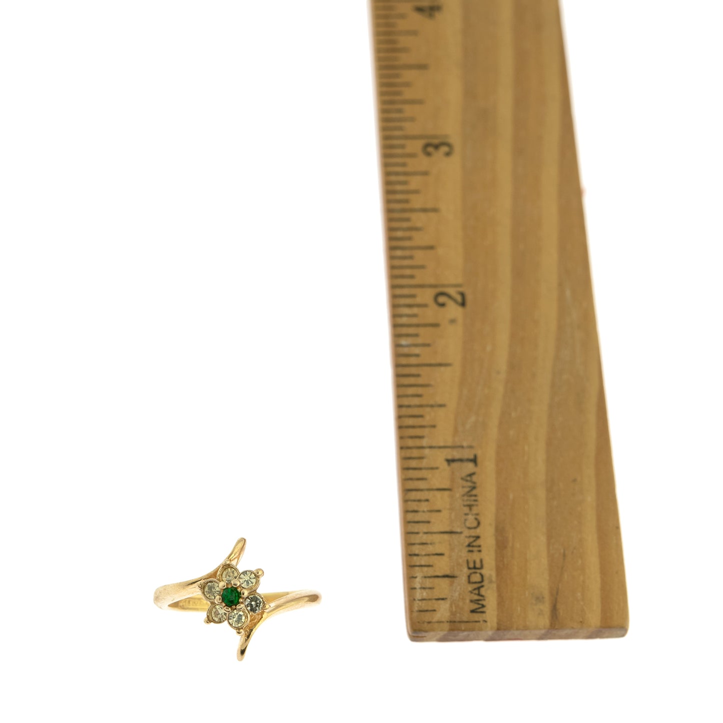 Vintage 1970's Amethyst Crystal and Genuine Pinfire Opal Ring 18kt Yellow Gold Electroplated Ring