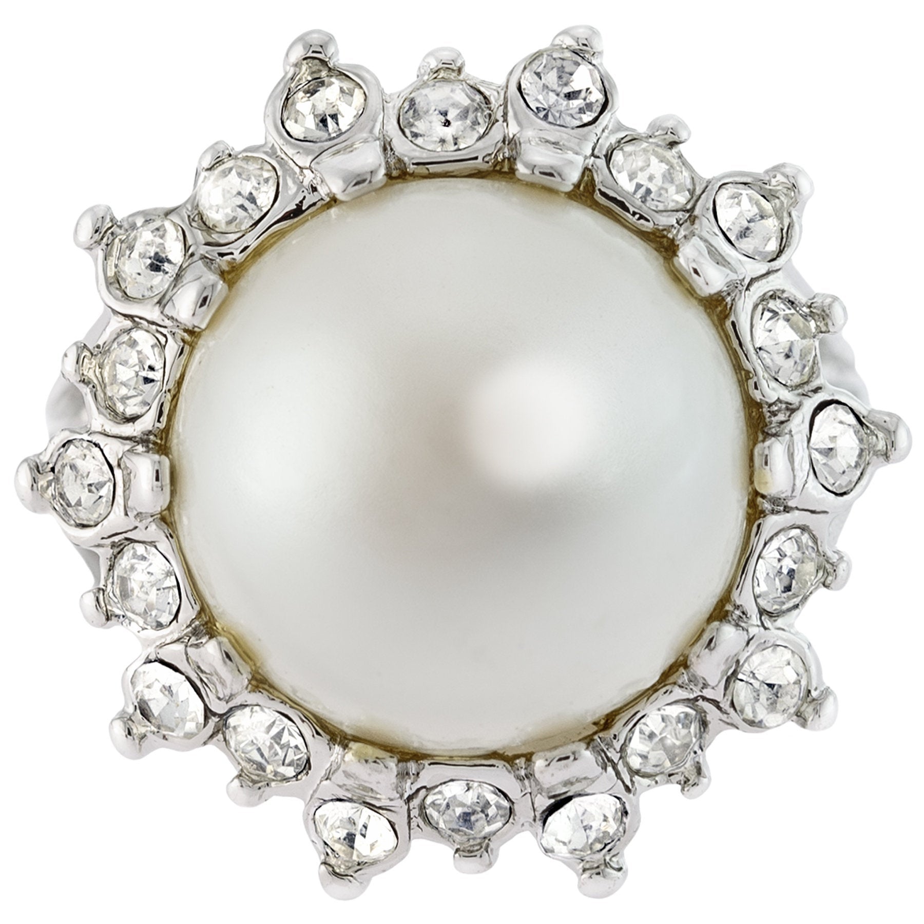 vintage-pearl-bead-Austrian-crystal-ring-white-gold-plated