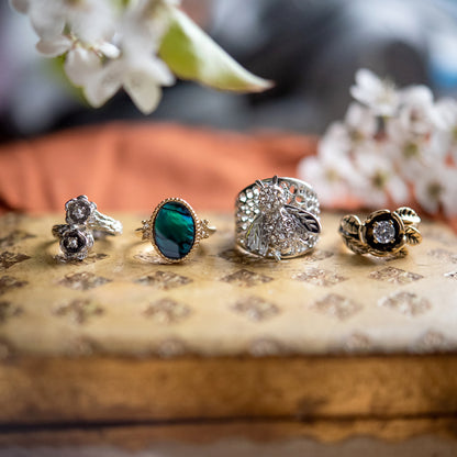 FIVE FOR ONE -Mix of 5 Vintage/Antique Rings for Women We Select Per Your Specifications Made in America - Bulk Pack