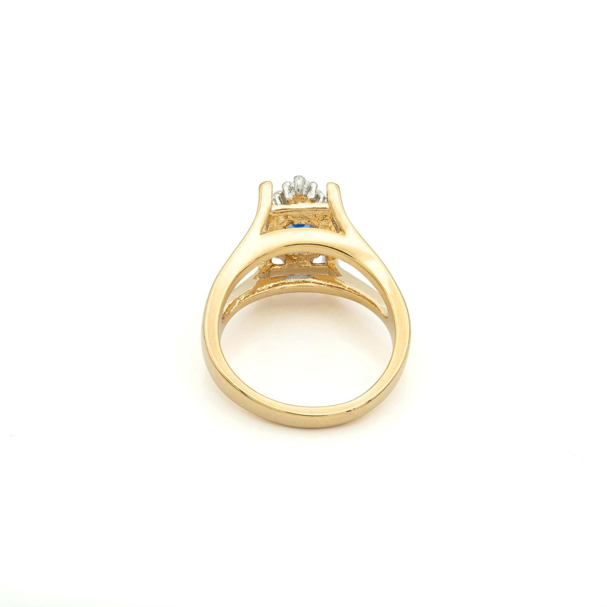 Vintage 1980s Garnet and Clear Austrian Crystals 18k Yellow Gold Electroplated January Birthstone Made in USA #R1747