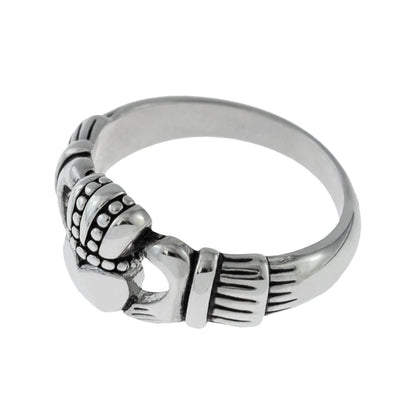 Handcrafted Vintage Ring 18k Gold Irish Claddagh Ring Antique #R1768 Antique Rings Jewelry
