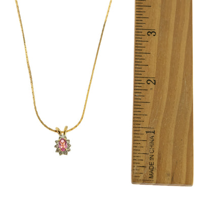 Vintage Clear Swarovski Crystal Necklace Antique Diamond-like necklace #N1291