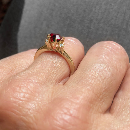 vintage-ruby-clear-Austrian-crystals-gold-plated-ring