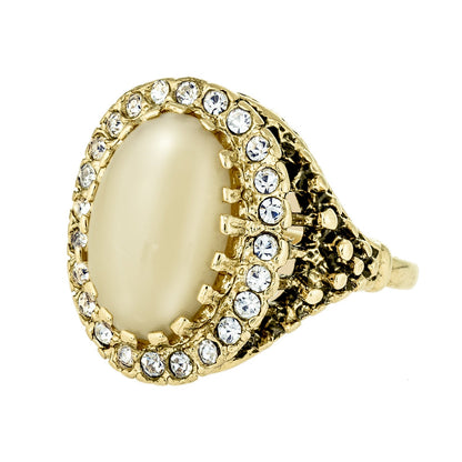 vintage-genuine-beige-moonstone-clear-Austrian-crystal-ring-edwardian-style-antique-yellow-gold-plated