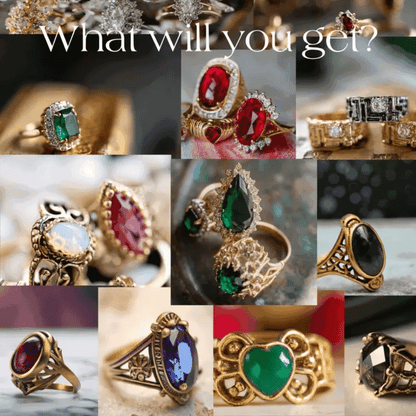 FIVE FOR ONE -Mix of 5 Vintage/Antique Rings for Women We Select Per Your Specifications Made in America - Bulk Pack