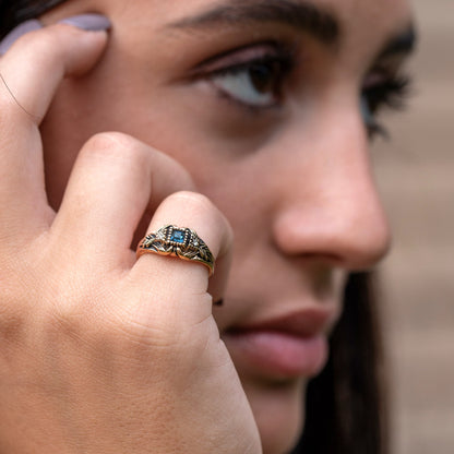 vintage-sapphire-clear-Austrian-crystal-antique-yellow-gold-plated-ring