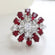 Vintage Ring Cubic Zirconia Center Stone with Clear Swarovski Crystals 18k Gold Electrplated Ring Antique Woman #R297