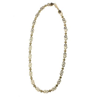 Vintage Oscar de la Renta Signature Logo Necklace Antique Womans Designer Jewelry OSN-114-G - Limited Stock - Never Worn