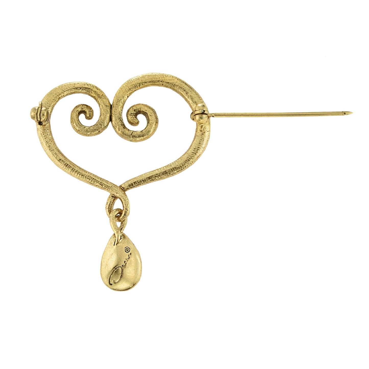 Oscar de la Renta Vintage Ring Swirl Pin OSP-HEART - Limited Stock - Never Worn