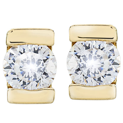 Vintage Earrings Clear Swarovski Crystal Post Earrings Womans Antique Jewelry E3118 - Limited Stock - Never Worn