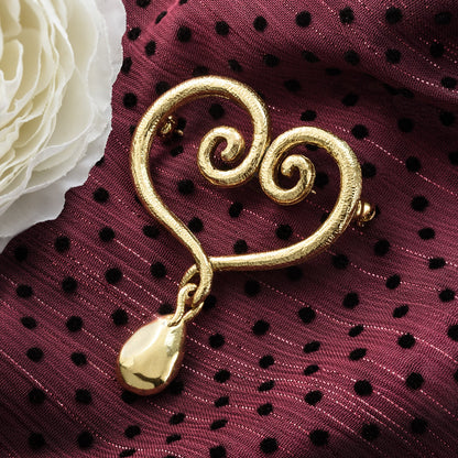 Oscar de la Renta Vintage Ring Swirl Pin OSP-HEART - Limited Stock - Never Worn