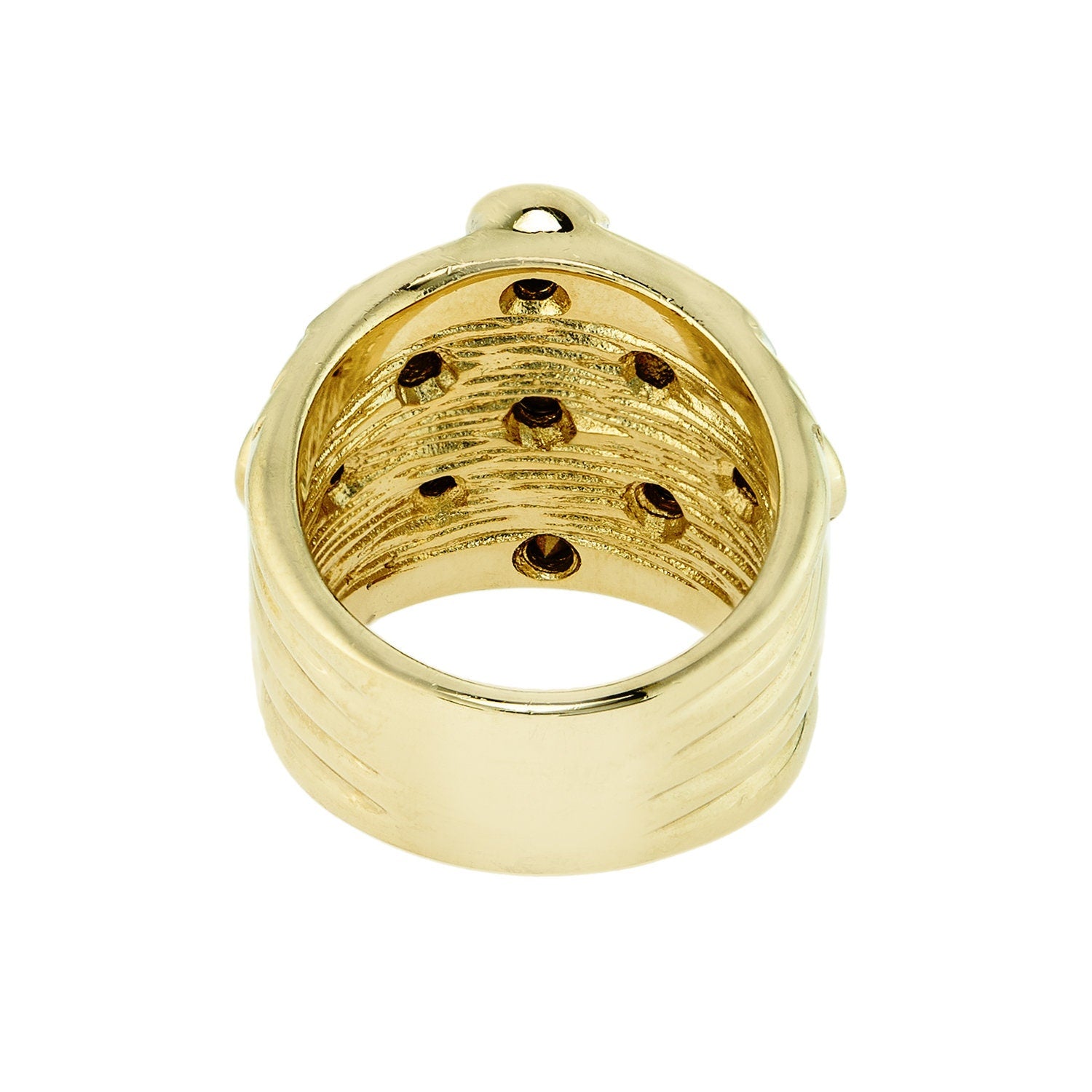 Vintage Ring Pave Multi Color Crystals and Clear Swarovski Crystal Ring 18k Gold - Limited Stock - Never Worn