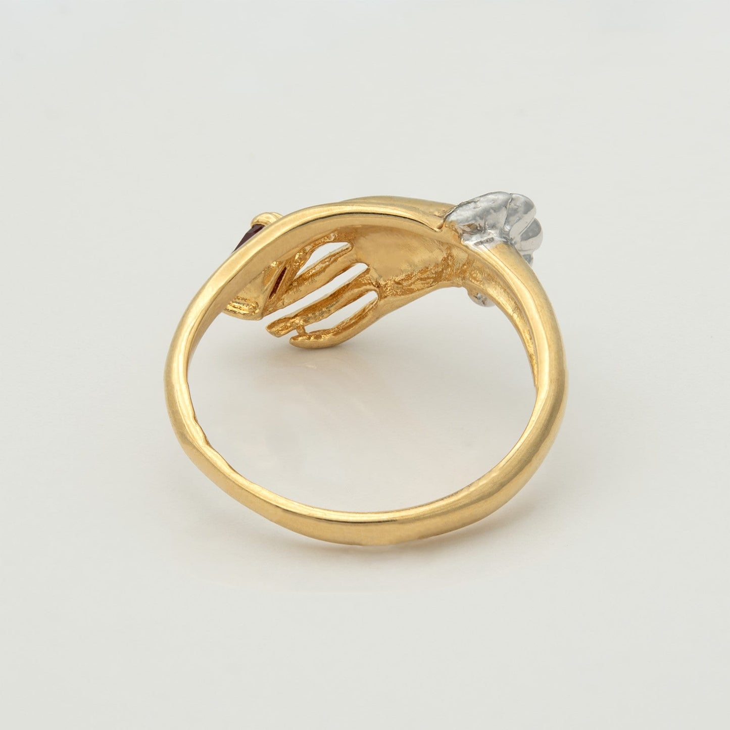 Vintage Ring Clear Austrian Crystals 18k Brushed Gold Woman's Antique Jewelry Victorian Boho Dainty Rings R2964 - Limited Stock - Never Worn
