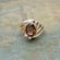 Vintage Ring Austrian Crystals 18k Gold Electroplated Band #R1143