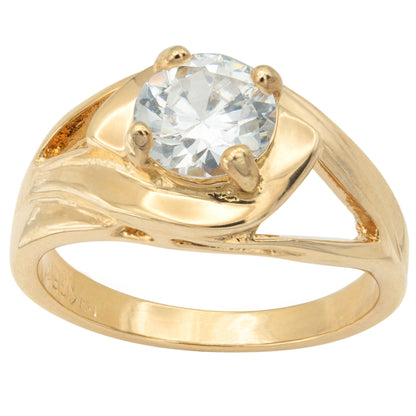 Vintage Ring 1.50 ct. Cubic Zirconia Solitaire Engagement Style Ring 18KT Gold Antique Womans Jewelry #R3428 - Limited Stock - Never Worn