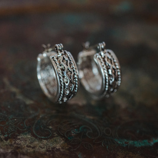 Vintage Oscar de la Renta Hoop Earrings